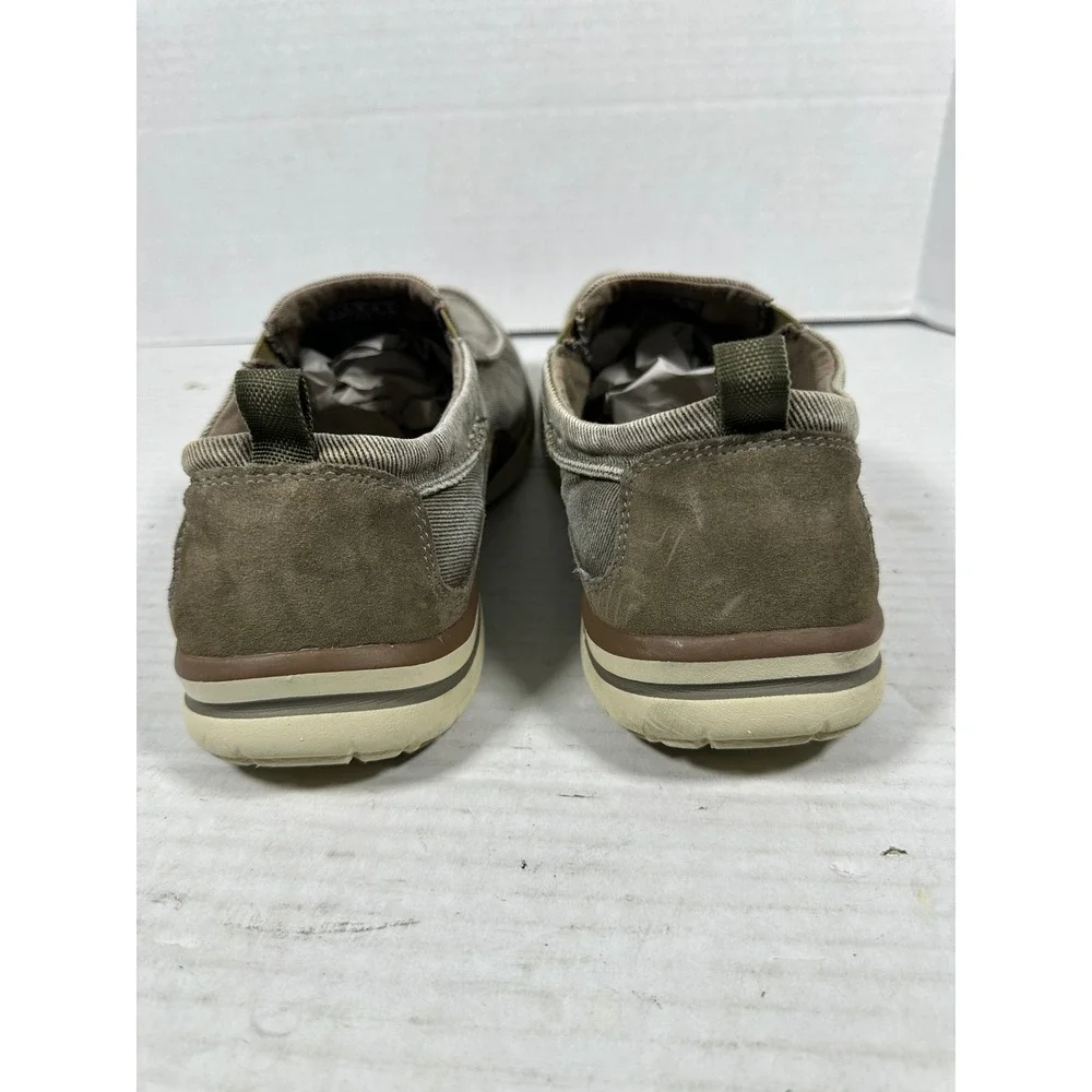 Skechers Relaxed Fit Air-Cooled Memory Foam Mens Slip On Loafers Taupe‎ 64654 11